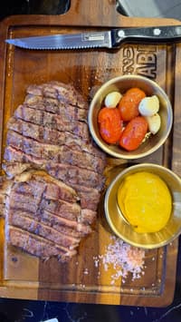 34) Steak Entrecote  Plate