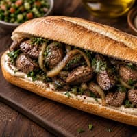 כבד עוף בבאגט / לאפה