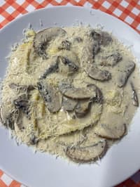 פסטה שמנת פטריות